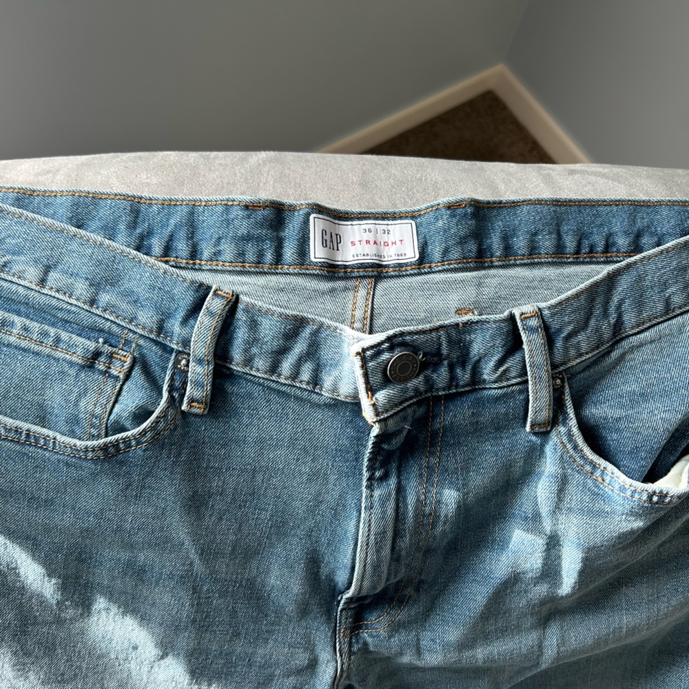 Gap straight jeans 36x32